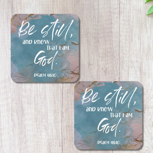 Bijbelversum Vierkante Kartonnen Onderzetter