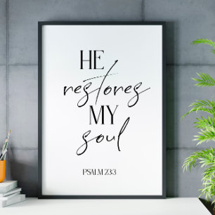 Bijbelzwart zwart wit poster