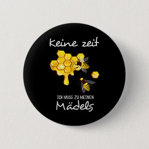 Bije Dierenbescherming, Honing Motieven, Dieren, T Ronde Button 5,7 Cm