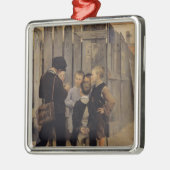 Bijeenkomst 1884 metalen ornament (Links)