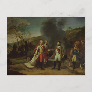 Bijeenkomst tussen Napoleon I en Francis I Briefkaart