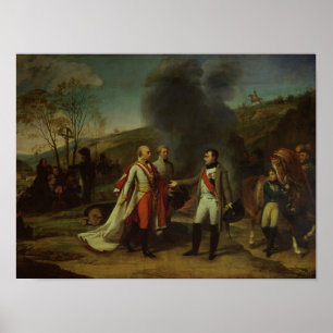 Bijeenkomst tussen Napoleon I en Francis I Poster