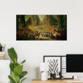 Bijeenkomst van de Puits-du-Roi Hunt bij Compiegne Poster (Thuiskantoor)