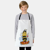 Bijen als Skater met skateboard Schort (Gedragen)