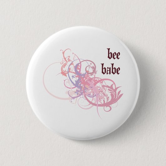 Bijen Babe Ronde Button 5,7 Cm (Voorkant)