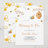 Bijen Baby Shower Kaart (Voorkant / Achterkant)