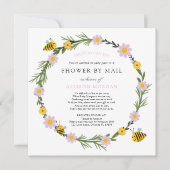 Bijen Baby shower per Mail Invitation Kaart (Voorkant)