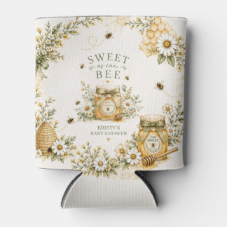 Bijen Baby Shower Zoet Als Bij Kan Geslacht Neutra Blikjeskoeler