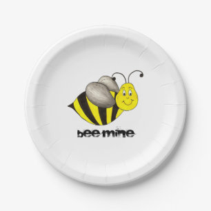 Bijen (BE) Mine Valentijnsdag Love Bumblebee Bord