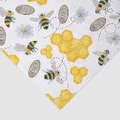 Bijen, bloemen en honing tissuepapier (Detail)