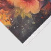 Bijen Bloemen Levendige Kleuren Decoupage Papier (Detail)