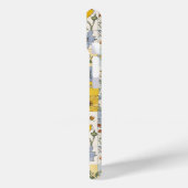  Bijen Bloemen Patchwork in Blues en Yellows Case-Mate iPhone Case (Achterkant / Links)