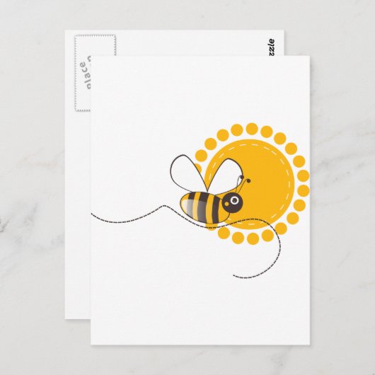 Bijen Briefkaart (Voorkant / Achterkant)