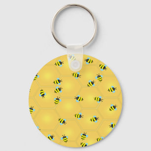 Bijen Buzzing Sleutelhanger