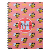 Bijen Cool Funny Bee Pattern Personalized Notitieb Notitieboek (Voorkant)