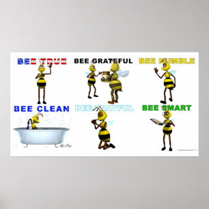 Bijen een goede bij poster