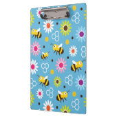 Bijen en bloemen klembord (Links)