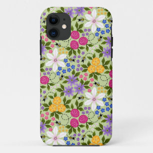  bijen en boterbloemen iPhone 11 hoesje