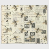 Bijen en catalogus cadeaupapier (Vlak)