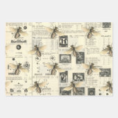 Bijen en catalogus inpakpapier vel (Voorkant 3)