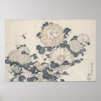 Bijen en chrysanten