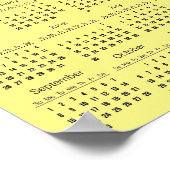 Bijen en Honeycomb 2024 Kalender Poster (Hoek)