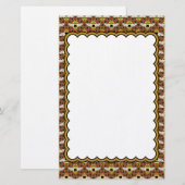 Bijen en Honeycomb Pattern Briefpapier (Voorkant / Achterkant)