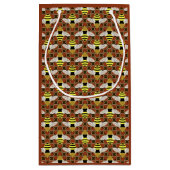 Bijen en Honeycomb Pattern Klein Cadeauzakje (Achterkant)