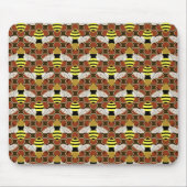 Bijen en Honeycomb Pattern Muismat (Voorkant)