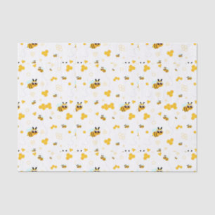 Bijen en honing twee keer zo zoet Baby shower Tissuepapier