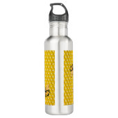 Bijen en honingraat waterfles  (Achterkant)