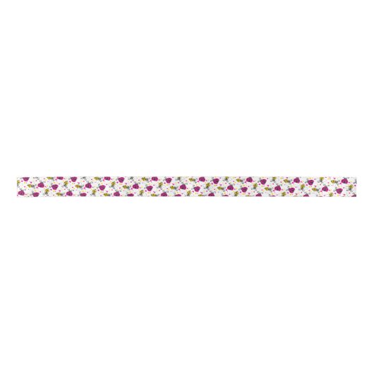 Bijen en ladybug die grafisch kunst voeren lint (Voorkant)