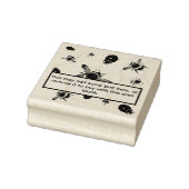 Bijen en lieveheersbeestjes Black Area Rubberstempel (Stempel)