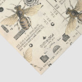 Bijen en ontkoppeling van de catalogus tissuepapier (Detail)