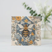  bijen en wilde bloemen (Staand voorkant)