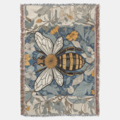 bijen en wilde bloemen deken (Voorkant Verticaal)