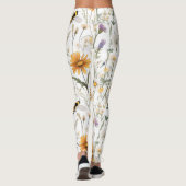 bijen en wilde bloemen, leggings (Achterkant)