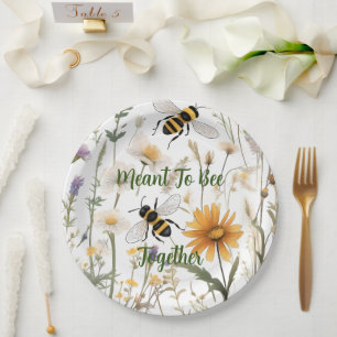 Bijen En Wilde Bloemen Moeten Samen Zijn, Papieren Bordje