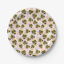 Bijen en witte bloemen