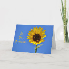 Bijen en Zonnebloem Bright Future Afstuderen Kaart