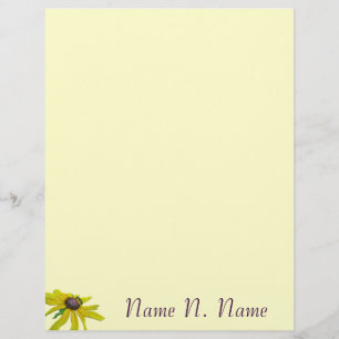 Bijen en zwarte verouderde Susan Letterhead