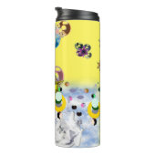 Bijen geel thermosbeker (Geroteerd rechts)