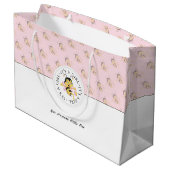 Bijen Geweldige Baby Girl | Gepersonaliseerd monog Groot Cadeauzakje (Achterkant Gekanteld)