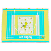 Bijen Happy Cadeau Gift Wrap Groot Cadeauzakje (Voorkant)