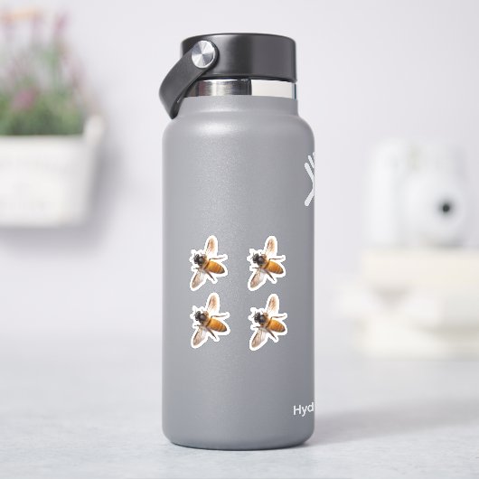 Bijen, hommels, honingbijen sticker (HydroFlask)