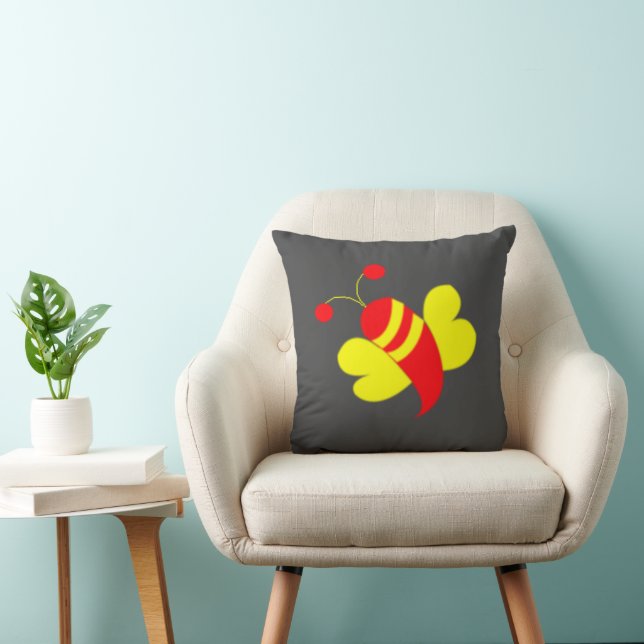 Bijen Honing Bij Hommel Kussen (Stoel)