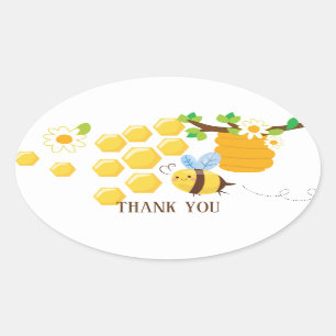 bijen, honingbijen, honingraat, Bumble bee sticker