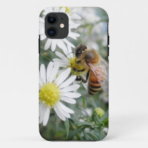Bijen honingbijen Wildbloemen bloemen Daisies Foto iPhone 11 Hoesje