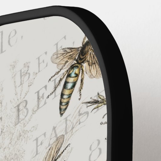 Bijen Honingwerker Koningin Natuur Antiek Bijen Pickleball Paddle (Links Detail)