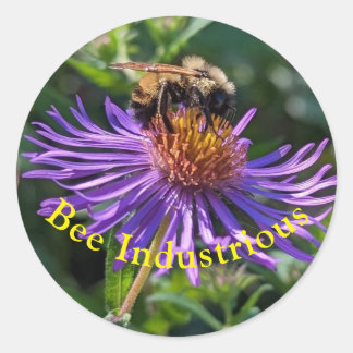 bijen ijverig ronde sticker